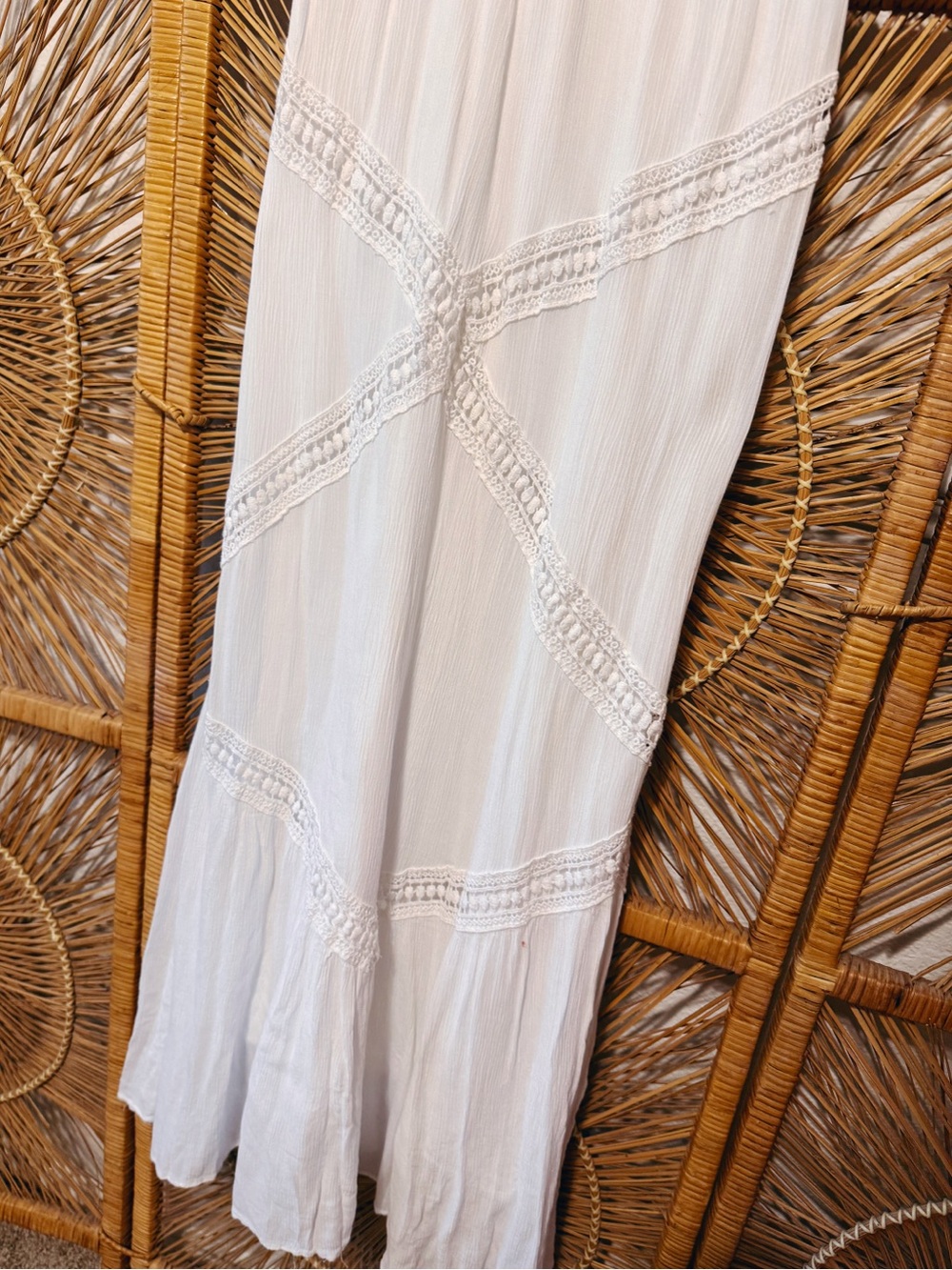 Chelsea & Violet White Maxi Dress | SZ M - Picture 5 of 9